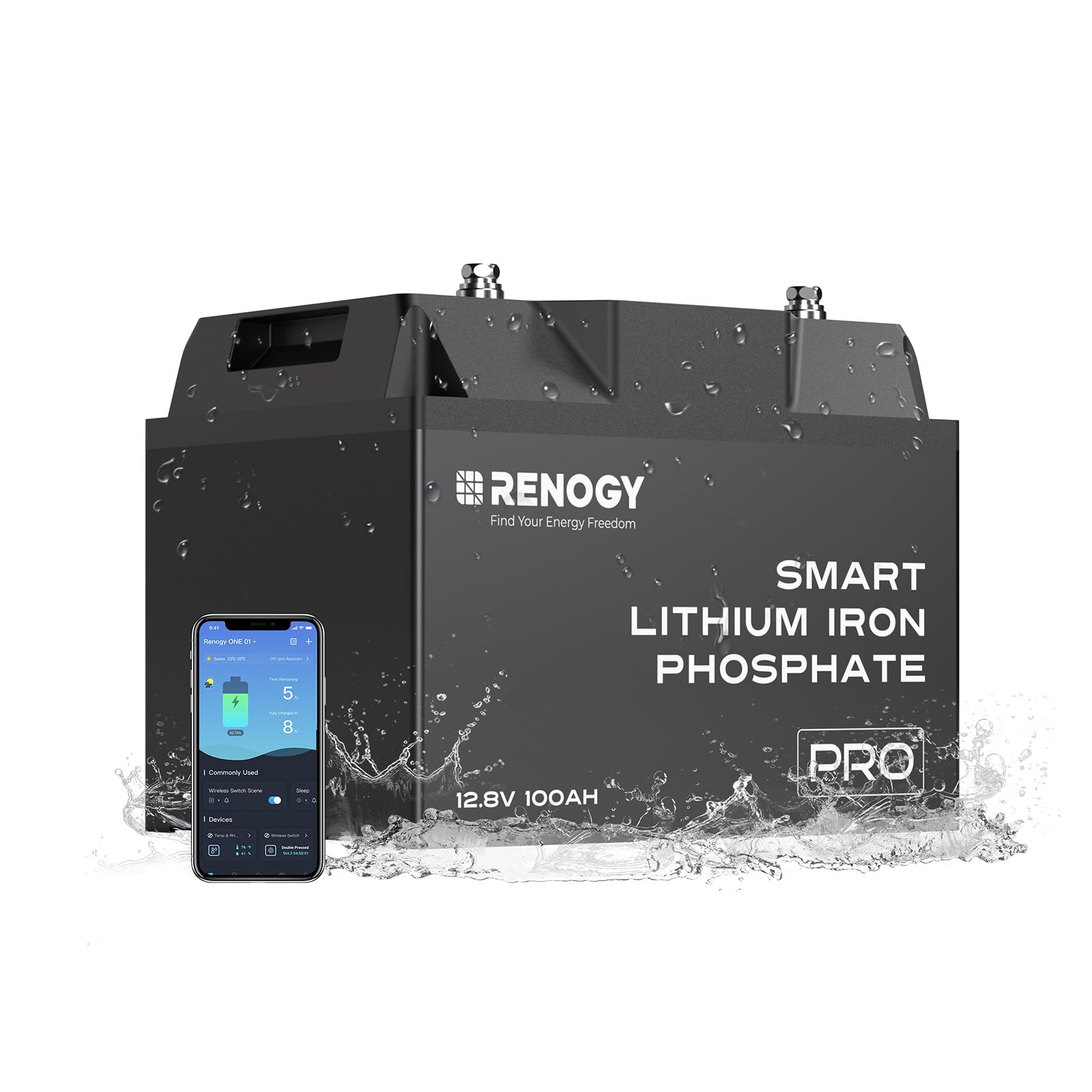 Renogy Smart Lithium Iron Phosphate Battery 100Ah
