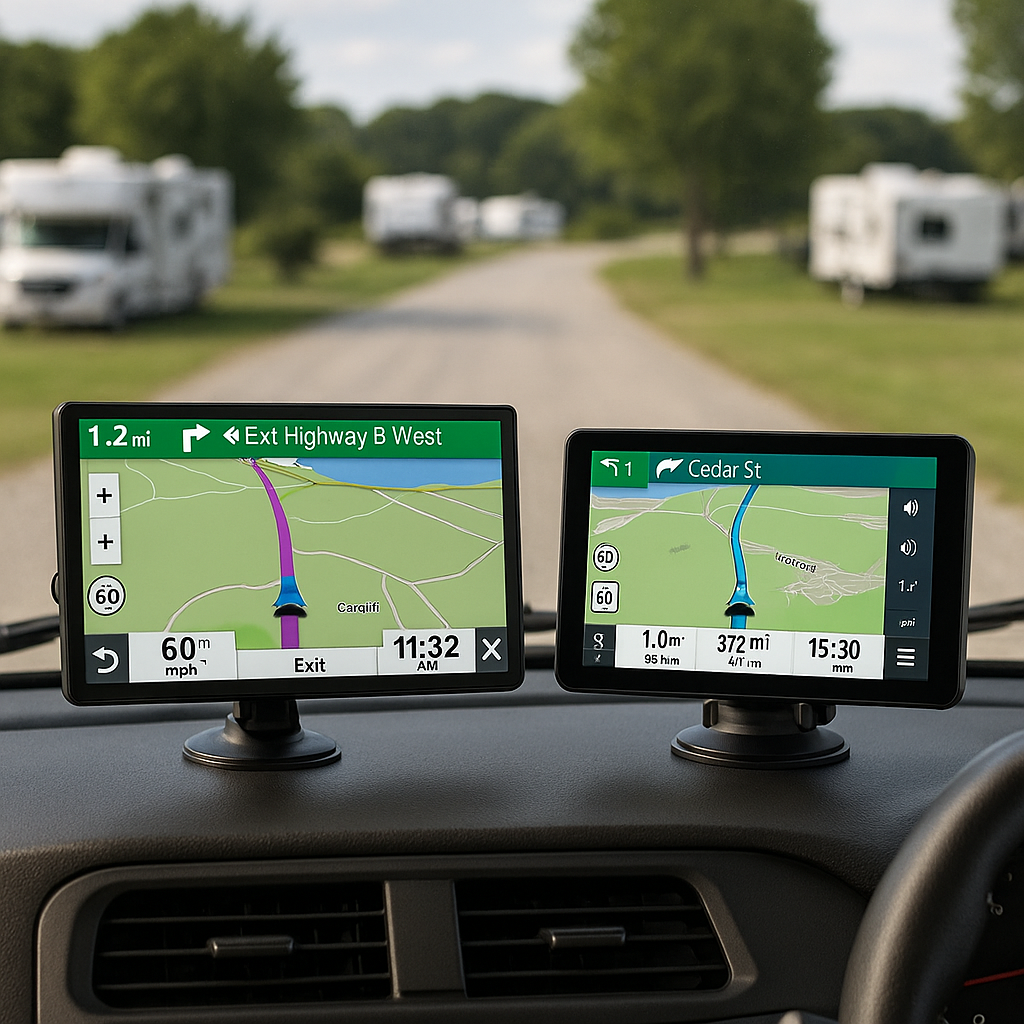 Garmin RV 1095 vs Rand McNally OverDryve: GPS Showdown for RV Owners